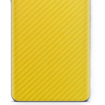 Folia naklejka skórka strukturalna na TYŁ do Huawei MatePad Paper -  Carbon Żółty - apgo SKINS - apgo