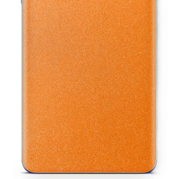 Folia naklejka skórka strukturalna na TYŁ do Samsung Galaxy A71 5G -  Pomarańczowy Pastel Matowy Chropowaty Baranek - apgo SKINS - apgo