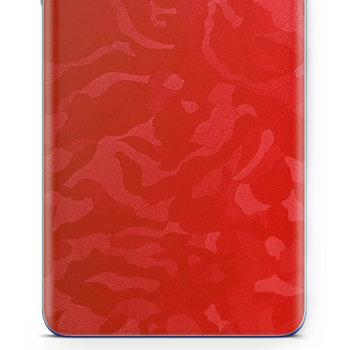 Folia naklejka skórka strukturalna na TYŁ do Samsung Galaxy S21 FE 5G -  Moro | Camo Czerwony - apgo SKINS - apgo