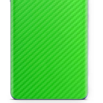 Folia naklejka skórka strukturalna na TYŁ do Samsung Galaxy Tab A 10.5 -  Carbon Zielony - apgo SKINS - apgo