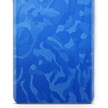Folia naklejka skórka strukturalna na TYŁ do Samsung Galaxy Tab A 10.5 -  Moro | Camo Niebieski - apgo SKINS - apgo