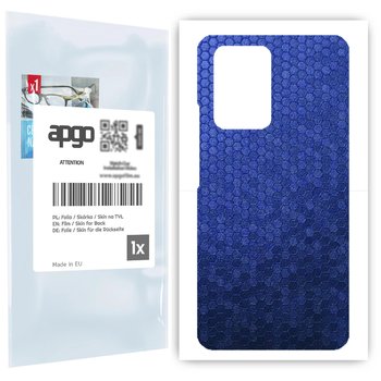 Folia naklejka skórka strukturalna na TYŁ do Xiaomi 11T -  Plaster Miodu Niebieski - apgo SKINS - apgo