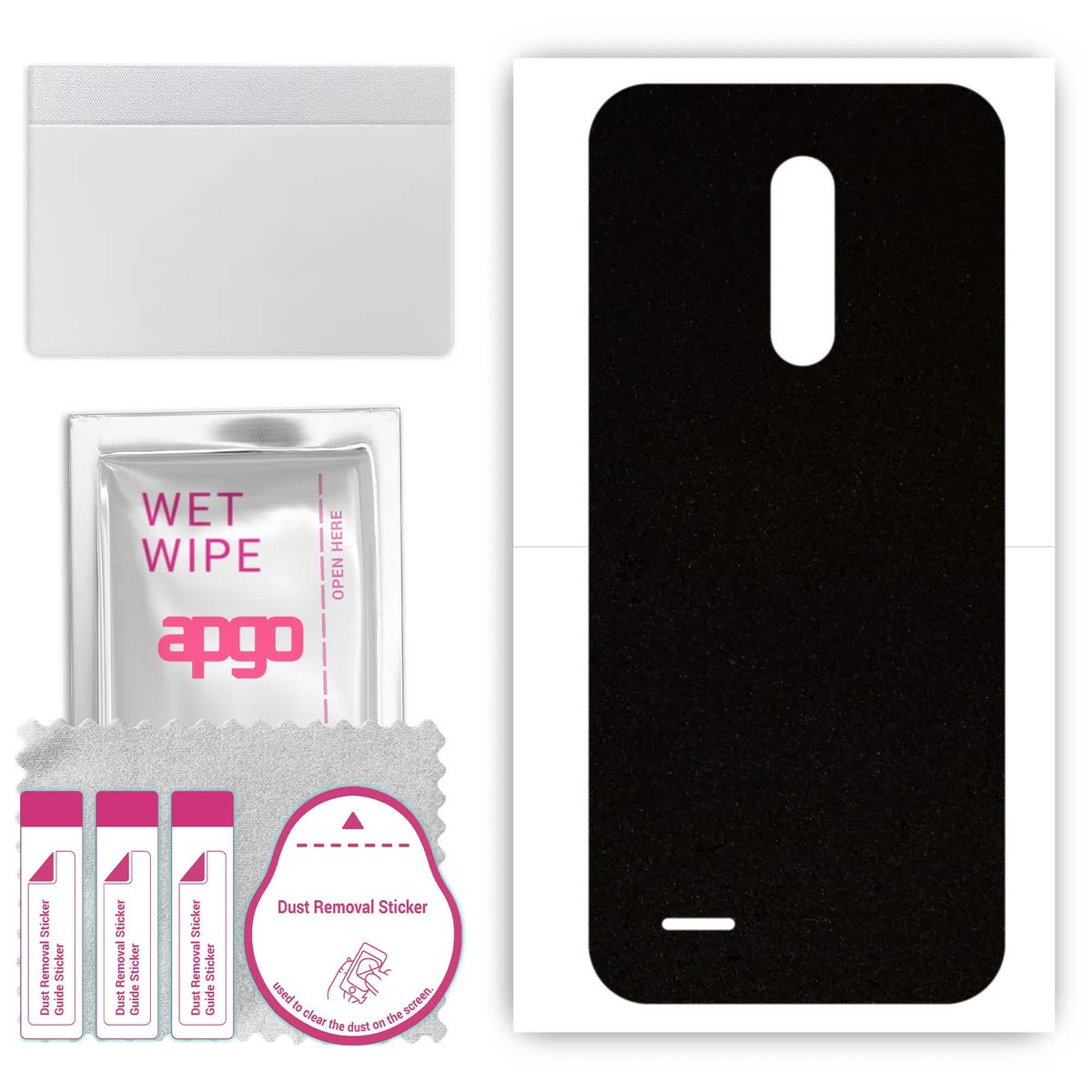 Folia naklejka skórka strukturalna na TYŁ Zamsz do Ulefone Note 8P - Zamsz Czarny - apgo SKINS