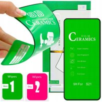 Folia Ochronna Do Samsung Galaxy S21 Szkło Pełne Na Cały Ekran 5D 9H Flexy