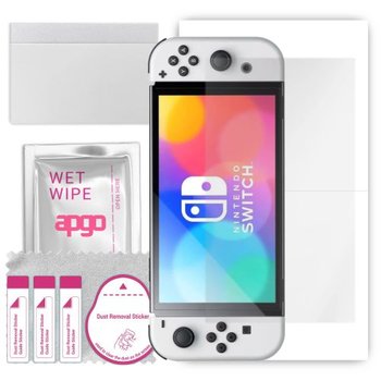 folia ochronna hydrożelowa na ekran do Nintendo Switch Oled -  na cały ekran apgo Hydrogel TPU 5D Full Glue - apgo