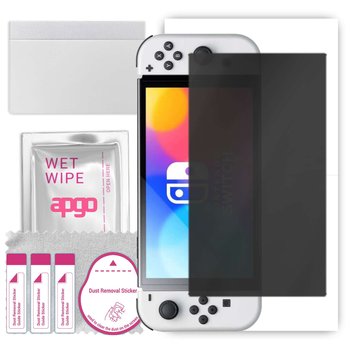 Folia ochronna hydrożelowa PRYWATYZUJĄCA na ekran do Nintendo Switch Oled -  na cały ekran apgo Hydrogel Privacy 5D Full Glue - apgo