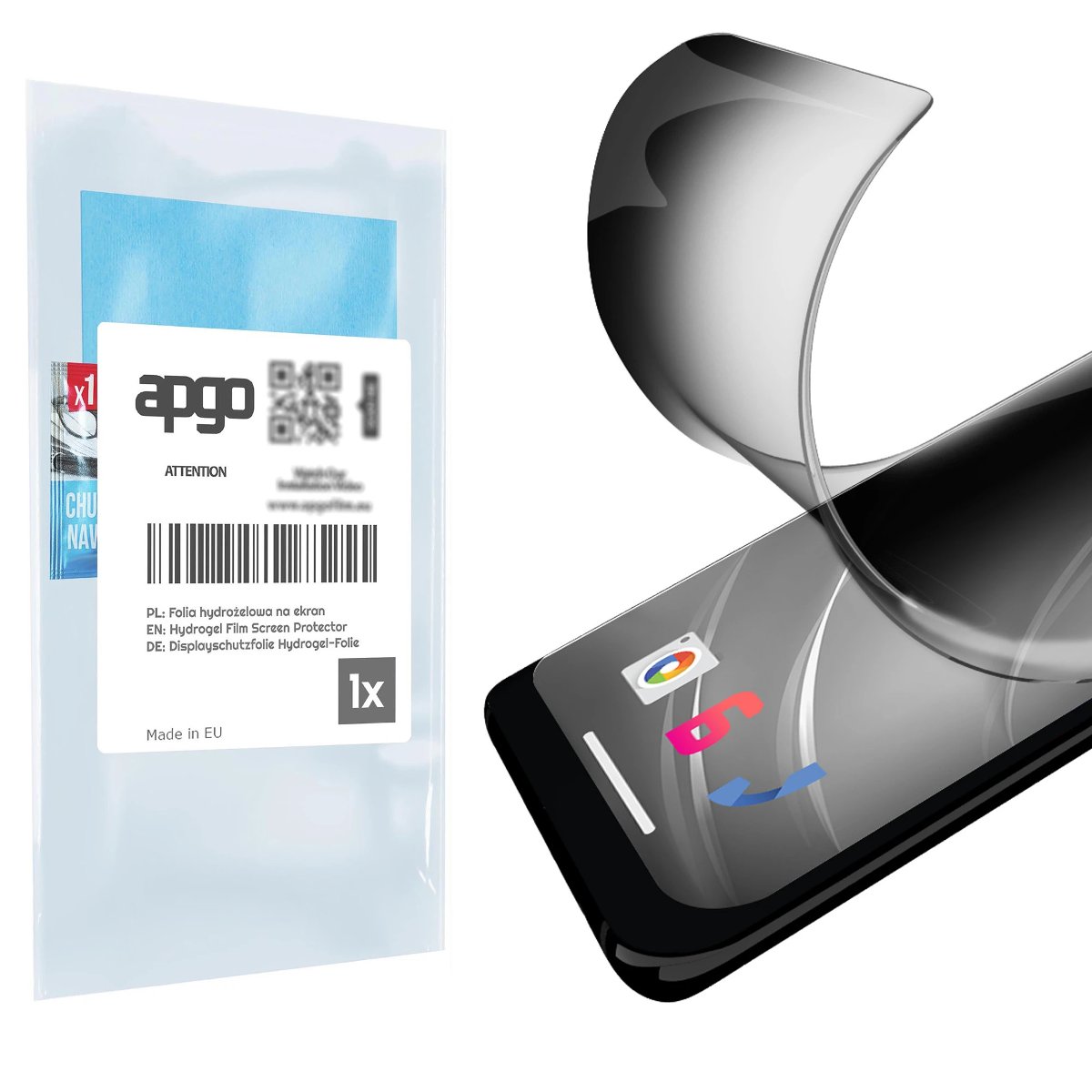 Folia ochronna hydrożelowa PRYWATYZUJĄCA na ekran do Oppo Y20i - na cały ekran apgo Hydrogel Privacy 5D Full Glue