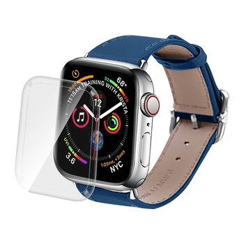 Folia ochronna na Apple Watch 44mm 9H i 3D zakrzywiona hartowana folia ochronna - przezroczysta - Avizar