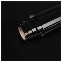 Folia Okleina Meblowa 60 X 500 Cm Samoprzylepnana Meble Blat Czarny Połysk