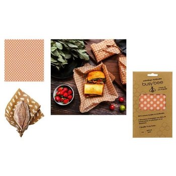 Folia spożywcza wielokrotnego użytku z woskiem pszczelim na chleb - 35 x 66 cm - Inna marka