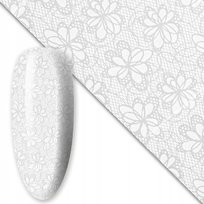 Folia transferowa do zdobień paznokci 80 cm White nr 10