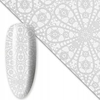 Folia transferowa do zdobień paznokci 80 cm White nr 14