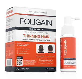 Foligain, Kuracja W Formie Płynu Przeciw Łysieniu I Wypadaniu Włosów Dla Mężczyzn, 59ml - Foligain