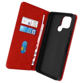 Folio Xiaomi Redmi A1 2022 Etui i stojak na wideo w kolorze czerwonym - Avizar
