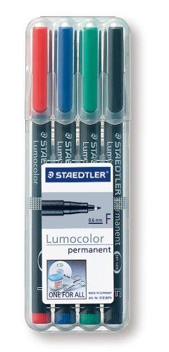 Foliopis Lumocolor Permanent F 0,6 4 Kolory Etui