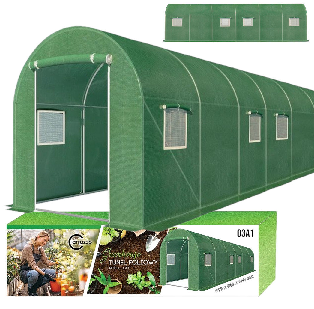 Foliowy Tunel Ogrodowy 15 M2 Folia Szklarnia 6X2 5 D385 Elektrostator foliowy-tunel-ogrodowy-15-m2-folia-szklarnia-6x2-5-d385-elektrostator