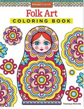 Folk Art Coloring Book - McArdle Thaneeya