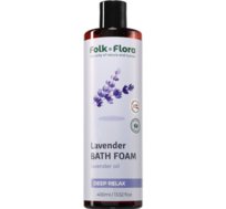 Folk & Flora Lavender piana do kąpieli o działaniu uspokajającym 400 ml