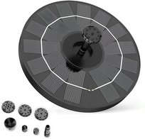 Fontanna Ogrodowa Solarna Pływająca do Stawu Oczka Wodnego Ogrodu 16cm