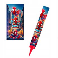 FONTANNA TORTOWA RACA NA TORT ŚWIECZKA SPIDERMAN SPIDEY I KUMPLE 1 SZT 12CM
