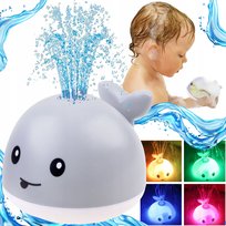Fontanna Zabawka Do Kąpieli Wody Tryskający Wieloryb Świecący