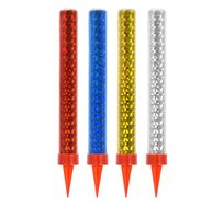 Fontanny tortowe holograficzne, 12 cm, 4 sztuki