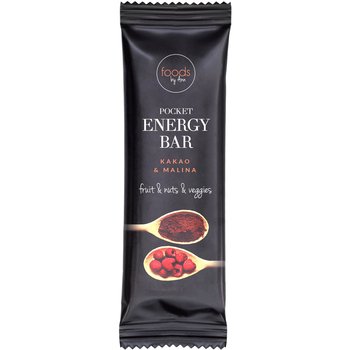 Foods by Ann, baton pocket energy bar kakao & malina, 35 g - Foods by Ann