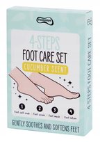 FOOTSTEPS FOOT CARE SET ZESTAW DO PIELĘGNACJI STÓP KREM MASKA PEELING SÓL Inna marka