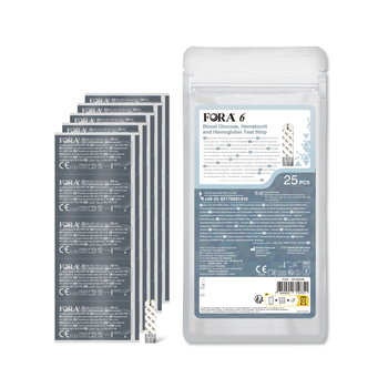 FORA 6 3-in-1 Test Strip 25pcs foil pack/per zip bag - inna