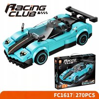 | FORANGE | Błękitne Auto Samochód Sportowe Klocki konstrukcyjne 270el.