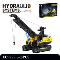 Forange FC9222 Dźwig Klocki Techniczne 528 el. Zestaw STEM z Systemem Hydraulicznym 6+