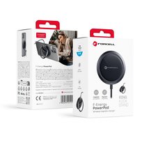 FORCELL F-ENERGY PowerPod ładowarka indukcyjna z ringiem/podstawką kompatybilna z MagSafe czarna