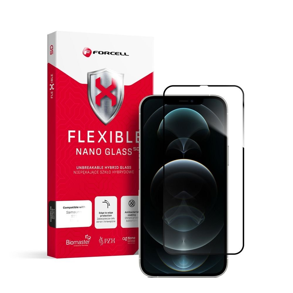 Фото - Чохол і плівка для смартгодинників Max Forcell Flexible 5D - szkło hybrydowe do iPhone Xs /11 Pro  czarny 