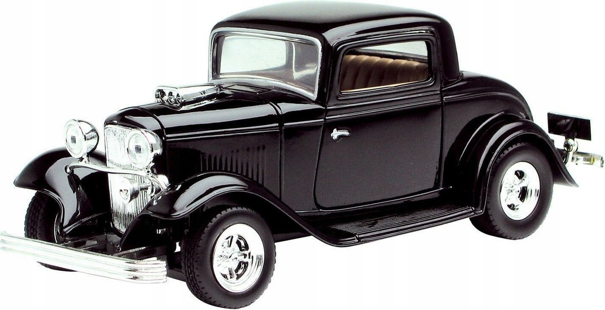 Фото - Машинка Motormax Ford Coupe 1932 black model 1:24  73251 
