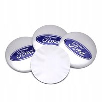 FORD LOGO NAKLEJKI EMBLEMATY ZNACZKI DO FELG KOŁPAKÓW 56mm ALUMINIOWE 4szt Inna marka