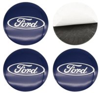FORD NAKLEJKI EMBLEMATY ZNACZKI LOGO ALUMINIM 56mm NA KOŁPAKI DEKIELKI Inna marka