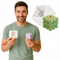 FOREMKA BUBBLE DO ODLEWU WOSKU ŚWIEC ŚWIECZEK SILIKONOWA NA DIY PREZENT