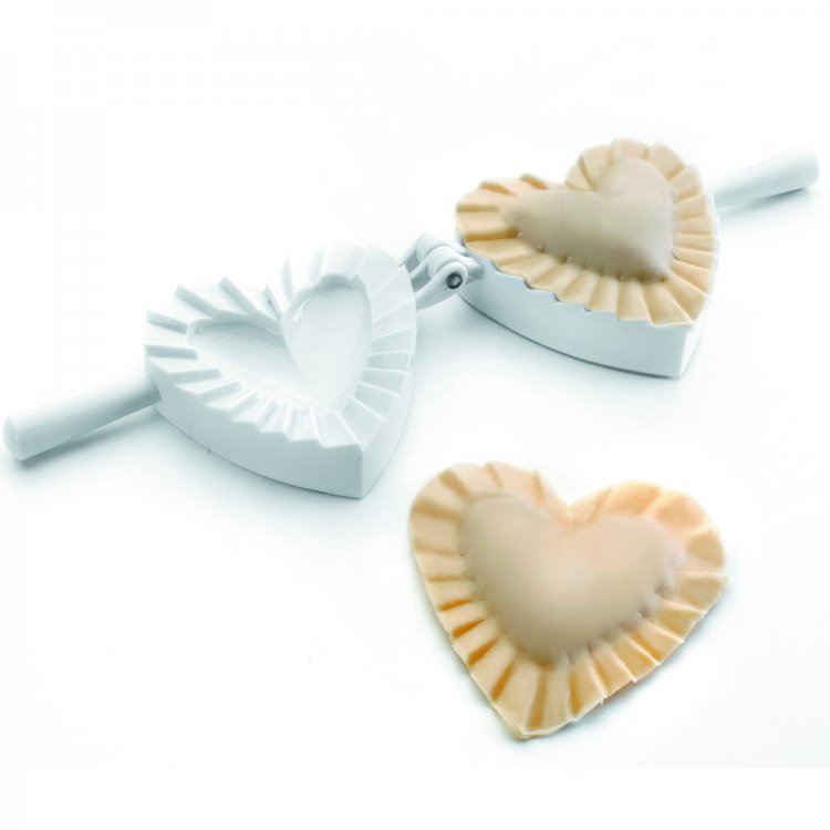 Foremka do pierogów w kształcie serca IBILI, biała, 10 cm