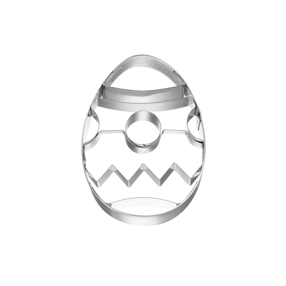 Foremka do wykrawania ciastek BIRKMANN Pisanka 2, srebrna, 8 cm