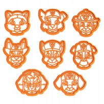 Foremka Zestaw Pieski Psi Patrol 8 szt Wykrawacz