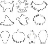 Foremki do Ciastek na Halloween Metalowe stal nierdzewna Zestaw 10szt