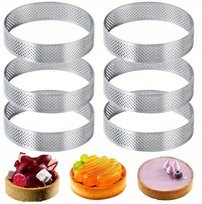 FOREMKI DO TARTALETEK FORMA PERFOROWANA DO PIECZENIA TARTY RING RANT 6SZT