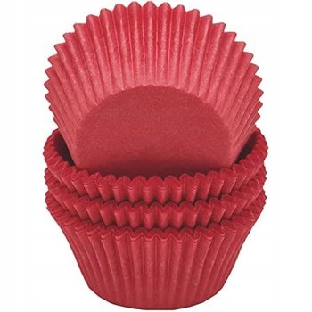 FOREMKI PAPILOTKI 50x25 mm czerwone 100 szt - Udanewypieki