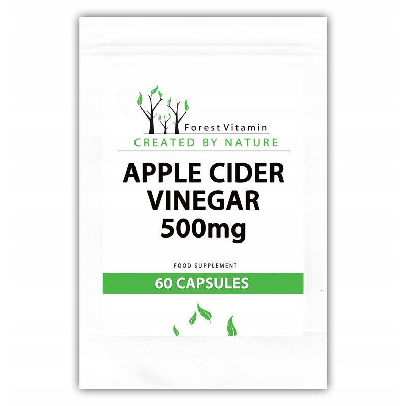 Фото - Вітаміни й мінерали Forest Vitamin Apple Cider Vinegar 500Mg Suplementy diety, 60 kaps. 