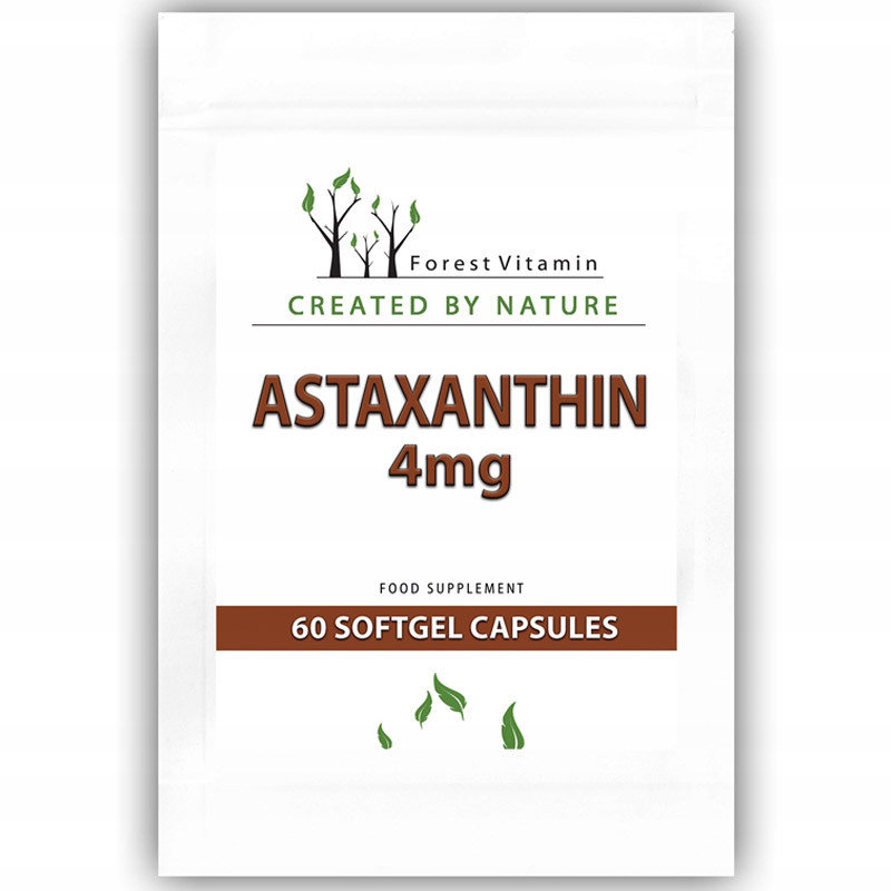 Фото - Вітаміни й мінерали Forest Suplement diety,  Vitamin Astaxanthin 4Mg 60Caps 