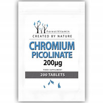 Forest Vitamin Chromium Picolinate 200Ug 200Tabs Forest Vitamin