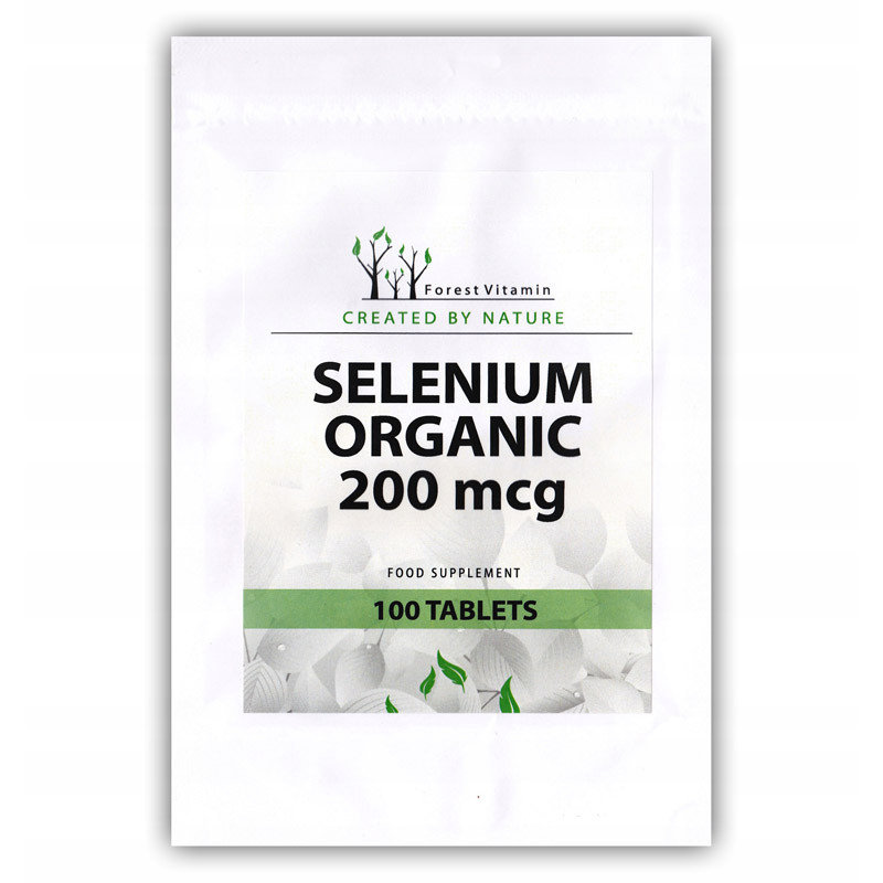 Zdjęcia - Witaminy i składniki mineralne Forest Vitamin Selenium Organic 200Mcg Suplement diety, 100 tab. 