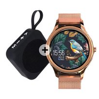 Forever Smartwatch ForeVive 3 SB-340 złoty z głośnikiem bluetooth 3W
