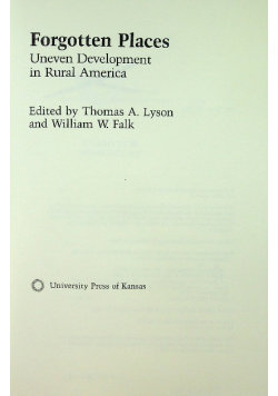 Unequal Rural Development Forgotten Places Uneven Development in Rural - | Książka w Empik
