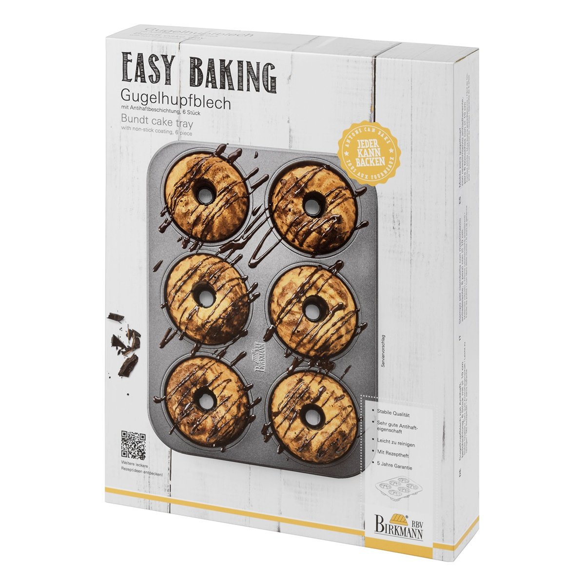 Forma do 6 mini babeczek Birkmann Easy backing